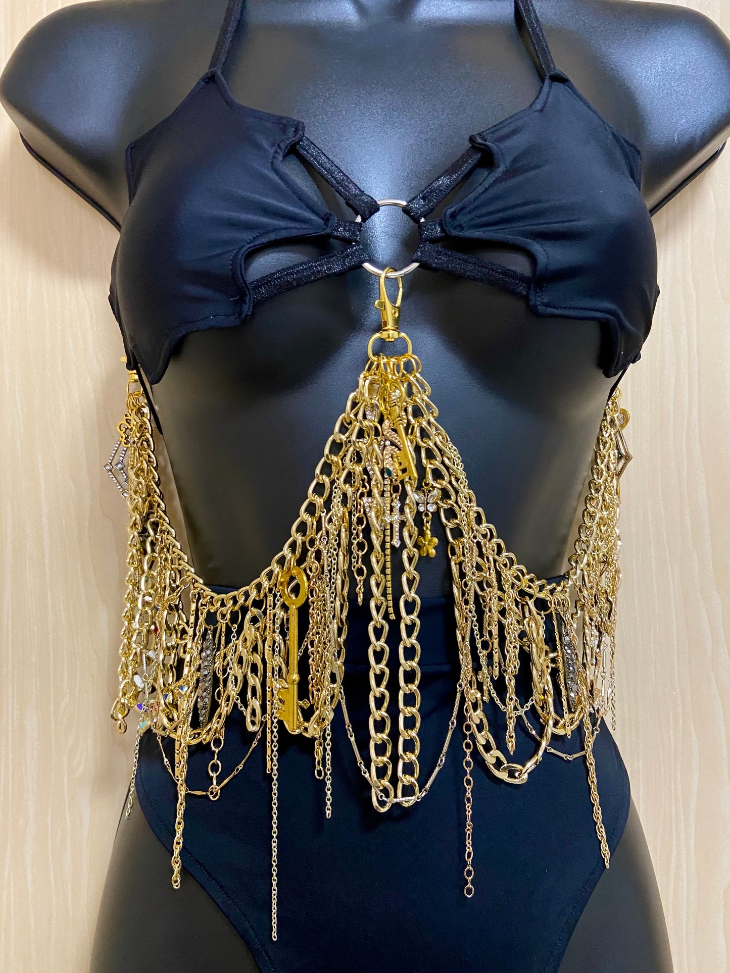 Gold Dripping Body Chain