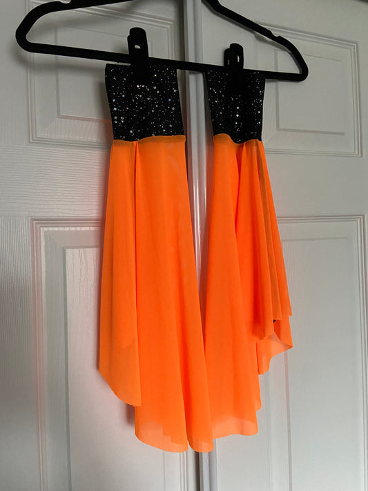 Orange Neon Nights Flutter Sleeves (M, RTS)