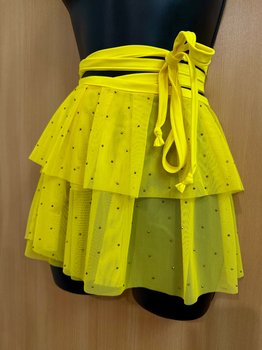 Yellow Wrap Skirt (S/M, RTS)